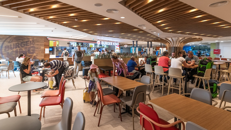 Airport food court