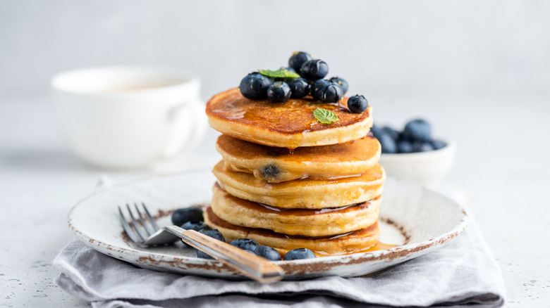 Pancakes with blueberries