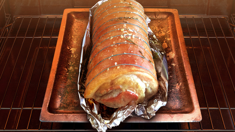 roast pork in the oven