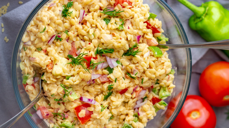 fresh orzo salad