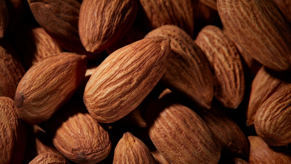 Pile of almonds