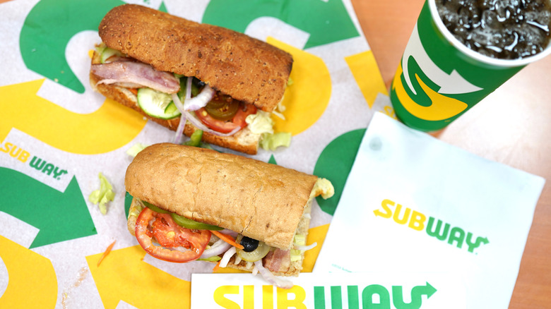 Subway sandwich with jalapeños