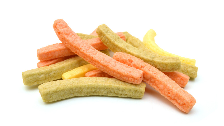 pile of processed veggie straws