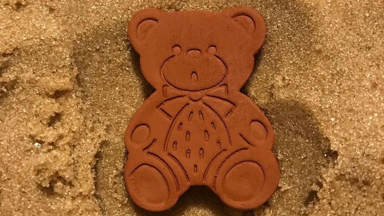 A terra cotta bear in brown sugar 