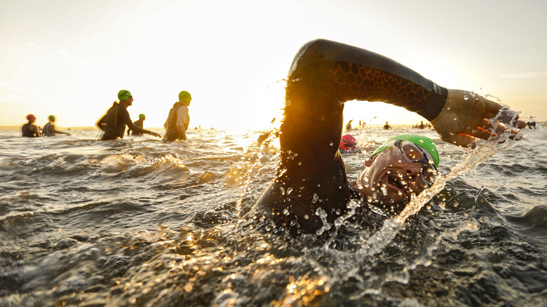 Swimmer in Maryland waters