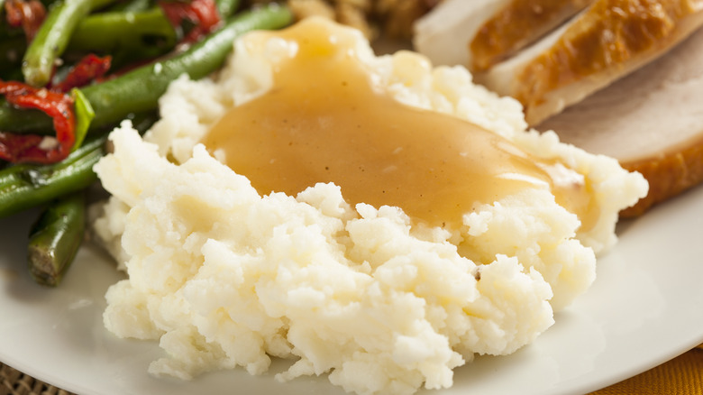 Mashed potatoes and gravy