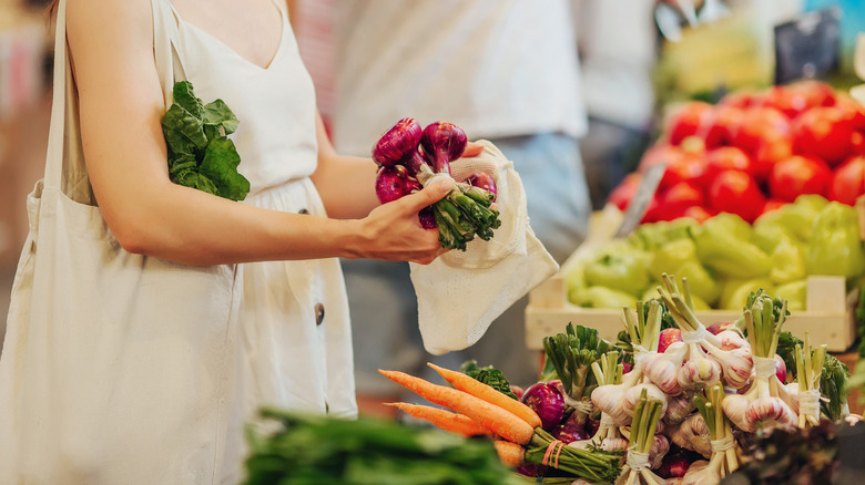 Produce at the grocery store