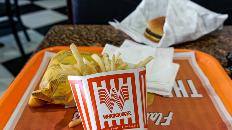 Whataburger burger and fries 