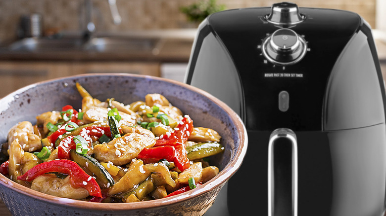 Stir fry with air fryer