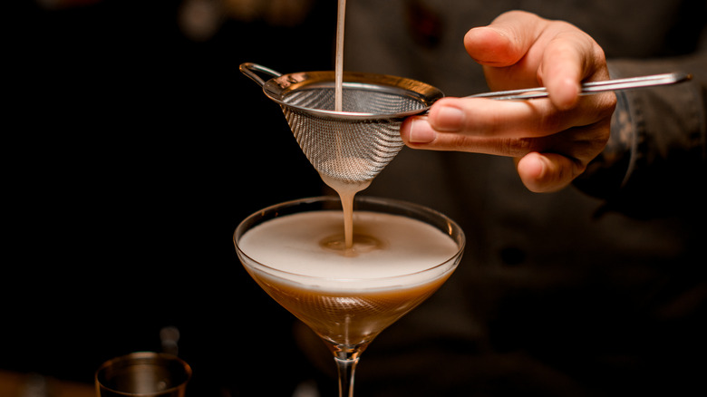 Making espresso martini