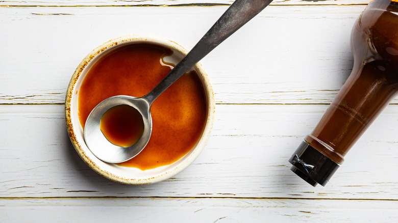 Worcestershire sauce in bowl