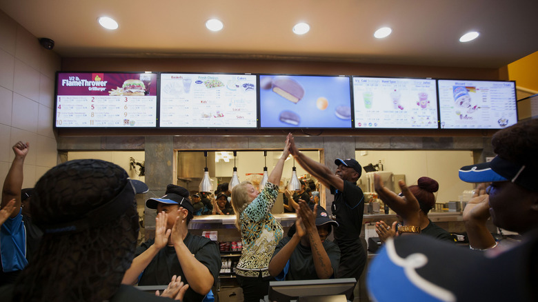 Happy Dairy Queen employees