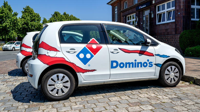 Domino's delivery cars