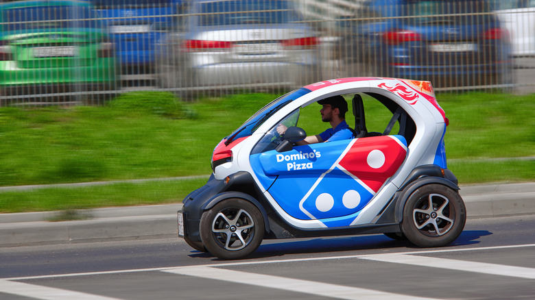 Domino's delivery vehicle