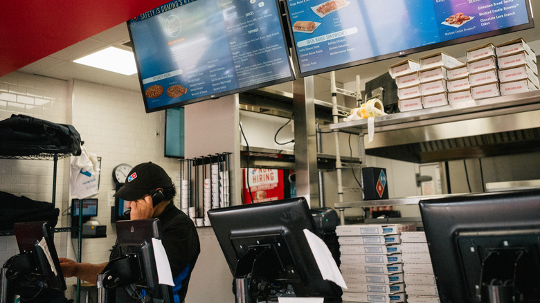 Domino's pizza interior