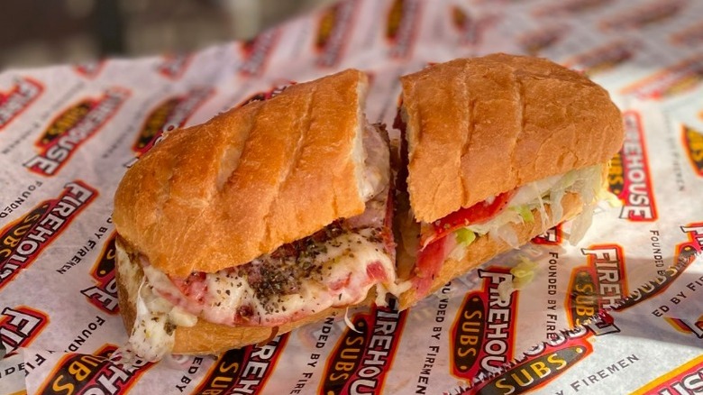 A sandwich from Firehouse Subs.