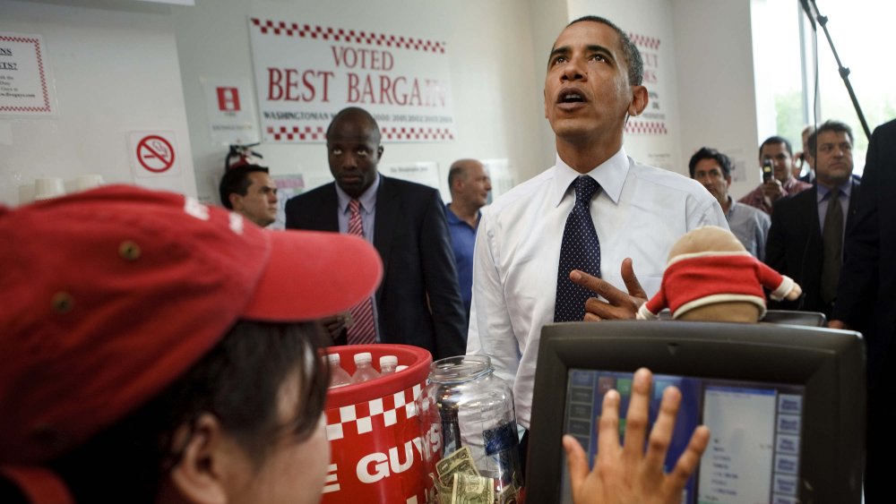 five guys workers and obama