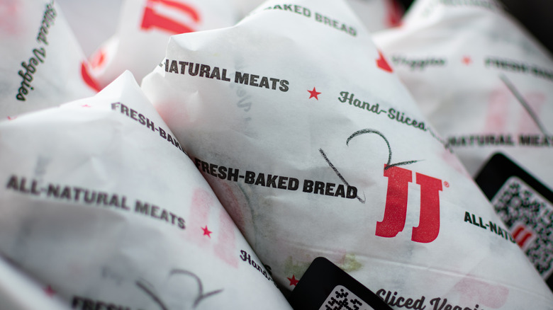 Wrapped Jimmy John's subs