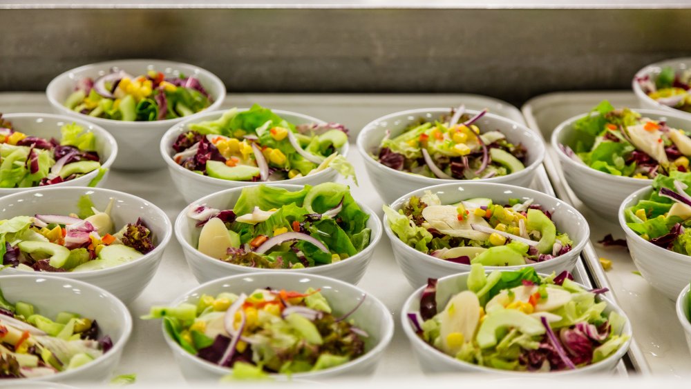 salad prep at panera bread