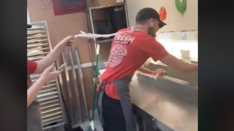 Papa Murphy's employees messing around