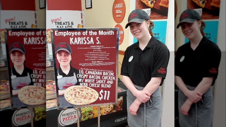 An employee of the month at Papa Murphy's