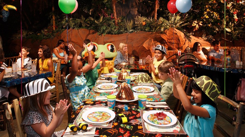 Rainforest Cafe kids birthday party