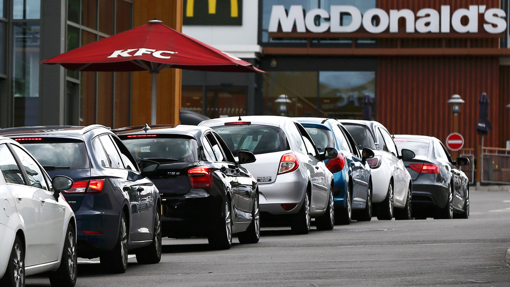 mcdonald's drive thru line