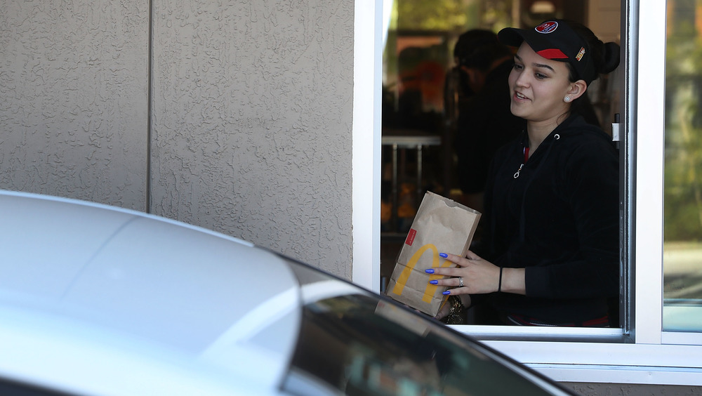 mcdonald's drive thru employee