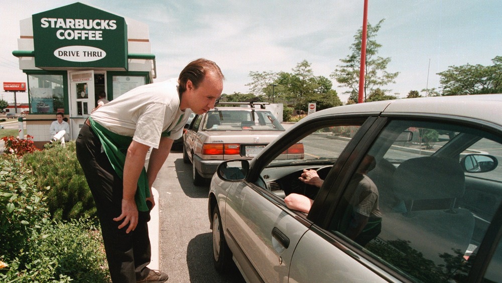 starbucks drive thru employee attention