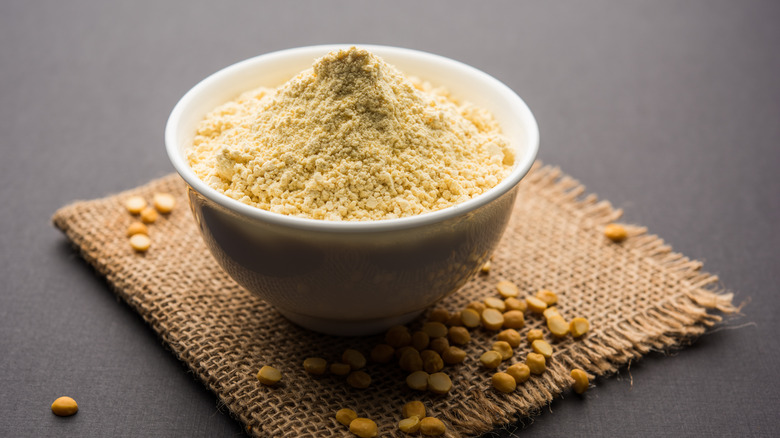 Chickpea Flour in bowl