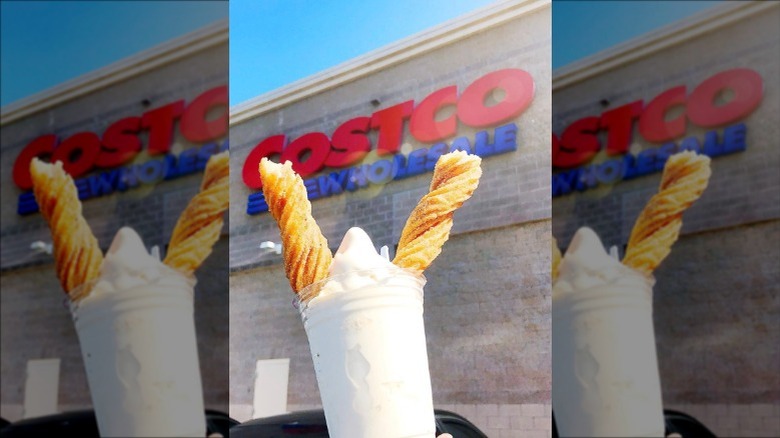 Costco Churro and Frozen Yogurt combo