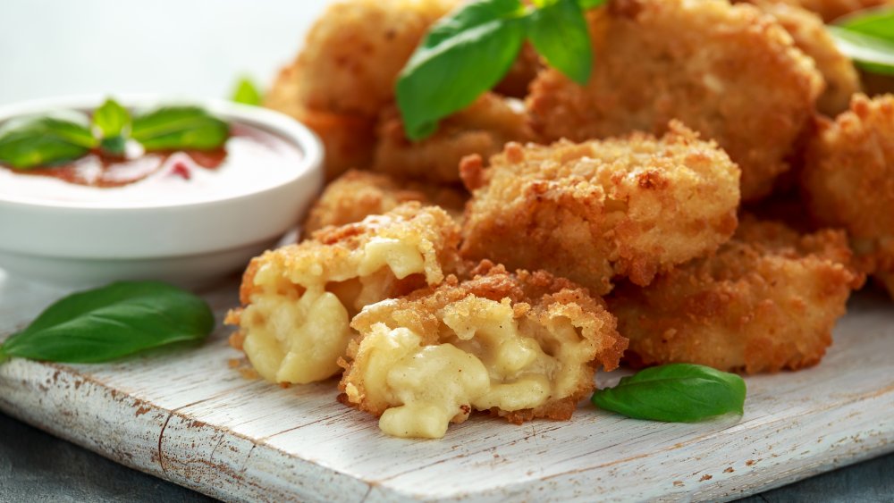 Deep-fried mac & cheese