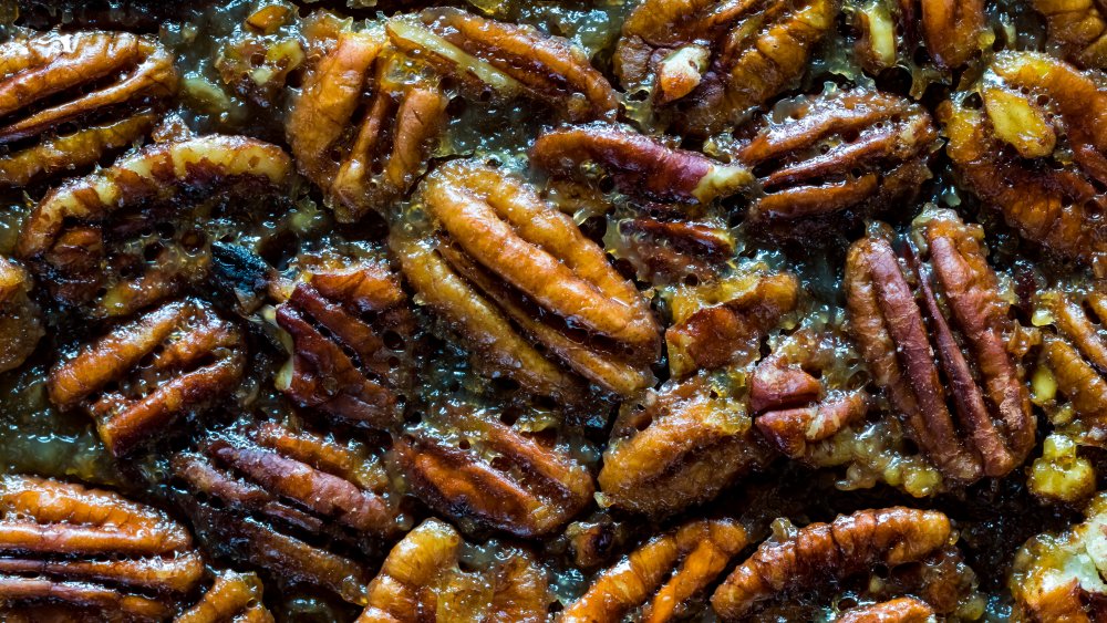 Deep-fried pecan pie