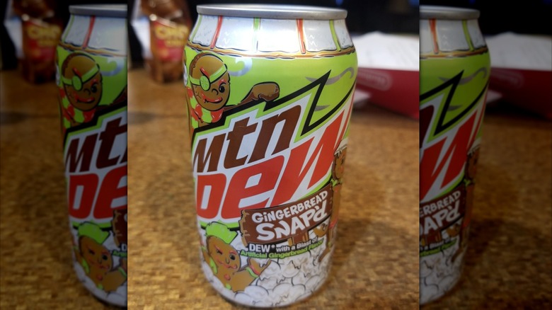 Can of Mountain Dew Gingerbread Snap'd