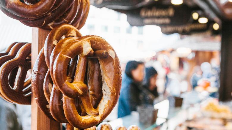 bavarian pretzel stand