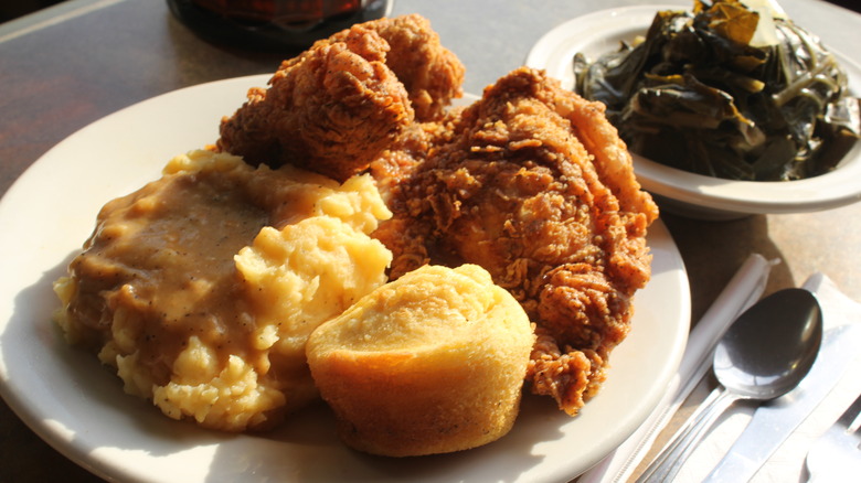 soul food chicken cornbread