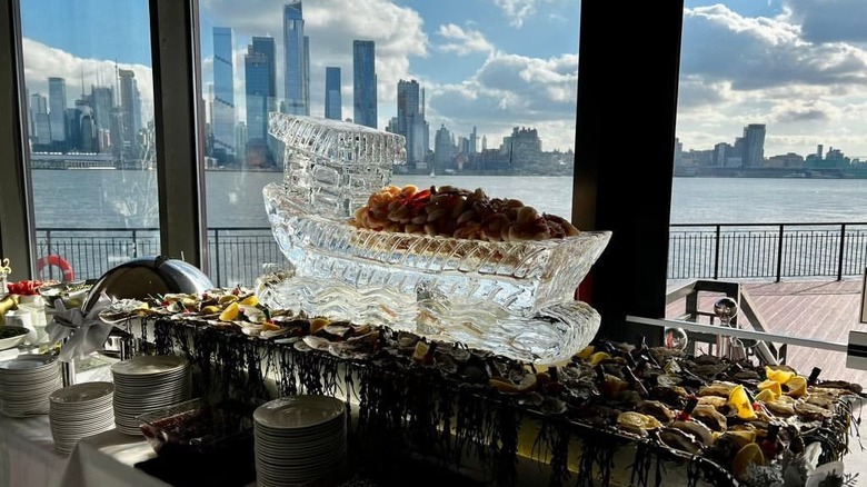 seafood oysters ice-boat nyc view