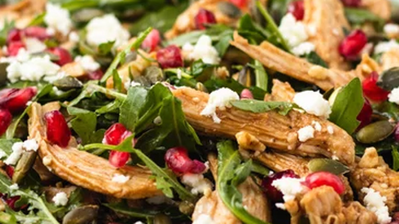 pomegranate and chicken salad