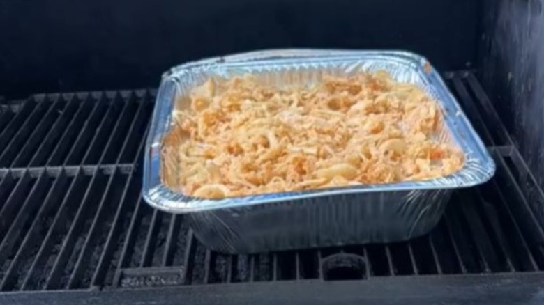 Casserole on smoker