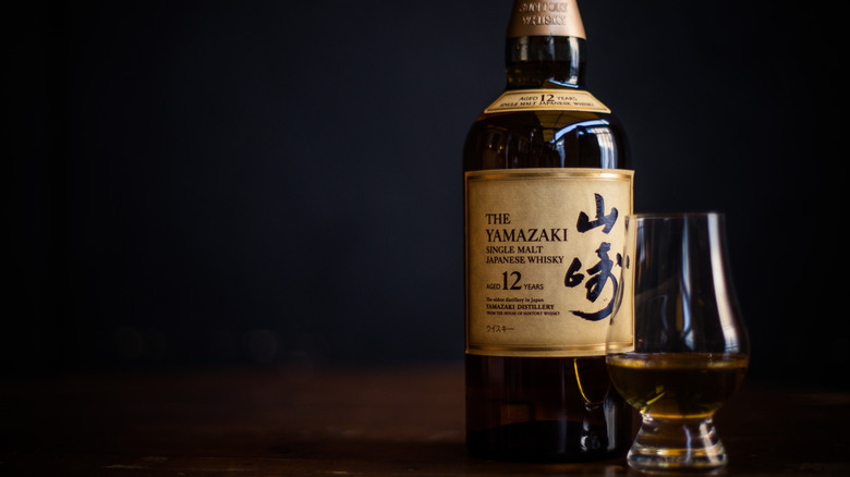 bottle of Yamazaki 12 year