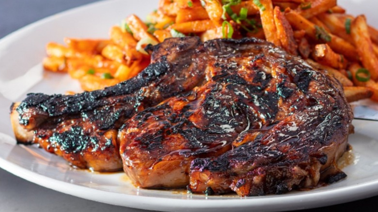 Korean Ribeye with fries