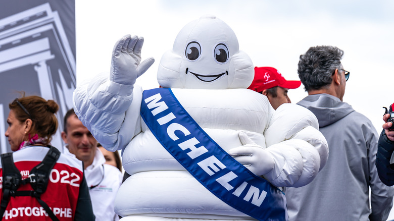 Michelin Man in crowd