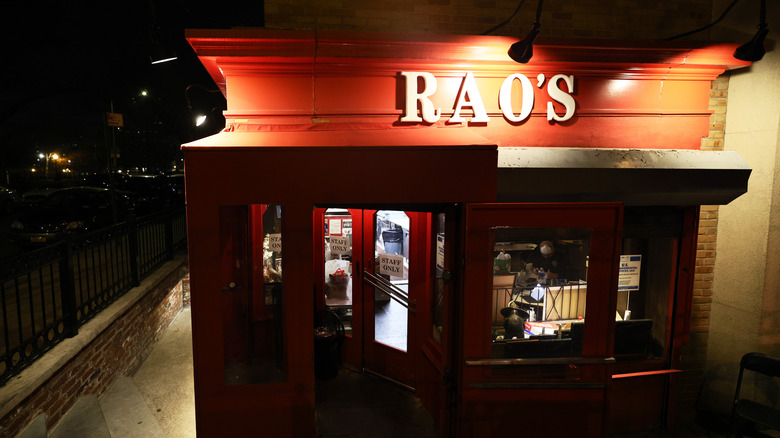 Rao's in East Harlem at night