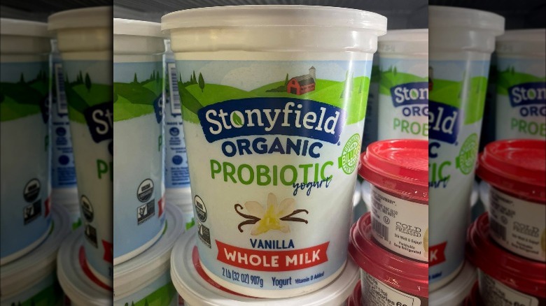 Stonyfield Organic Probiotic Vanilla Whole Milk Yogurt