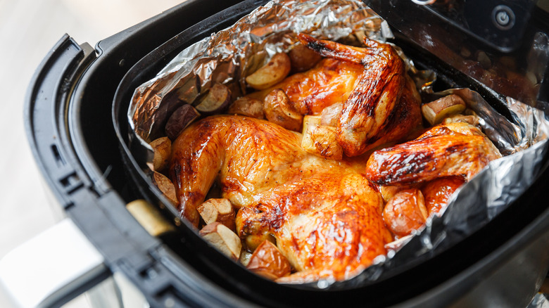 air fryer whole chicken