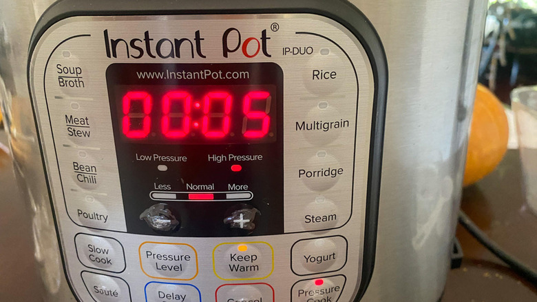 instant pot close up