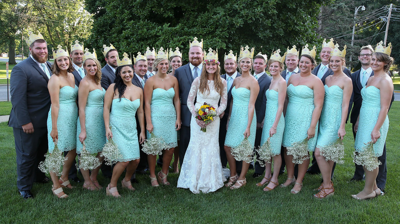 Wedding party at Burger King 