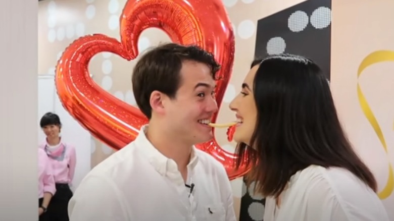 Couple at McDonald's wedding