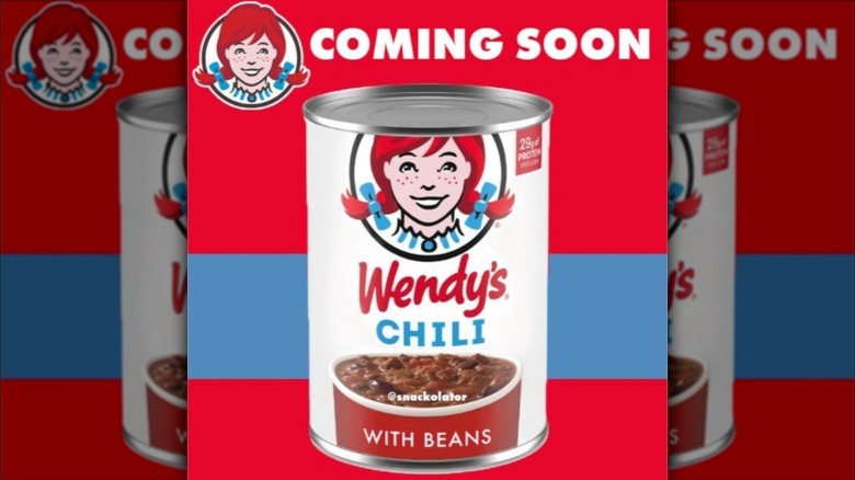 wendy's chili in a can