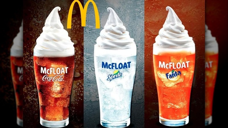 McFloats in three flavors 